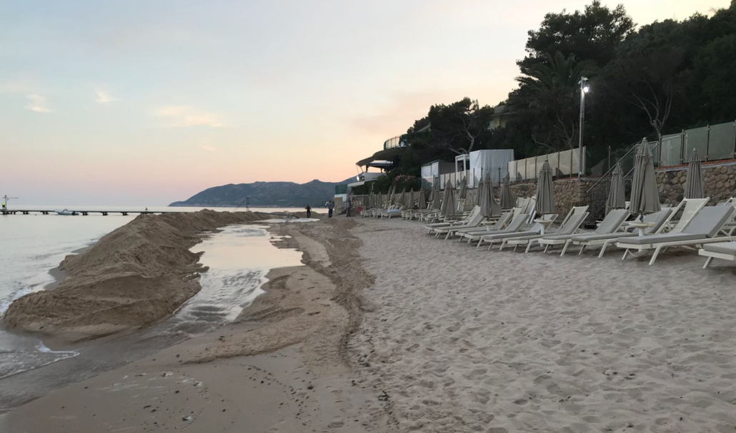 Regeneración de playas con bombas eléctricas