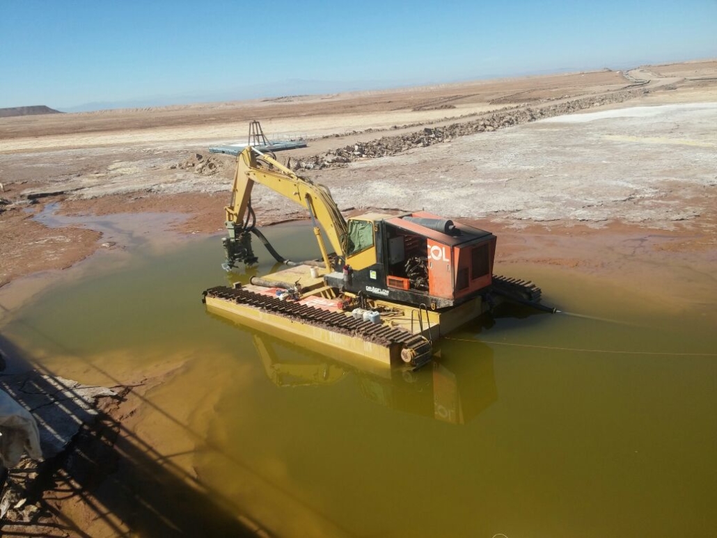 DRM para el dragado de depósitos mineros